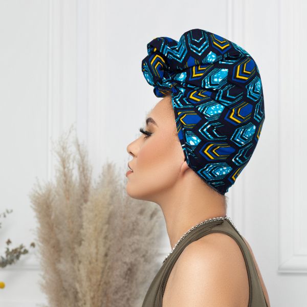 Sea Goddess Silk Lined Headwrap - Head Wraps