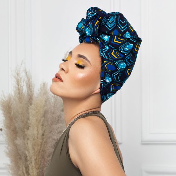 Sea Goddess Silk Lined Headwrap - Head Wraps